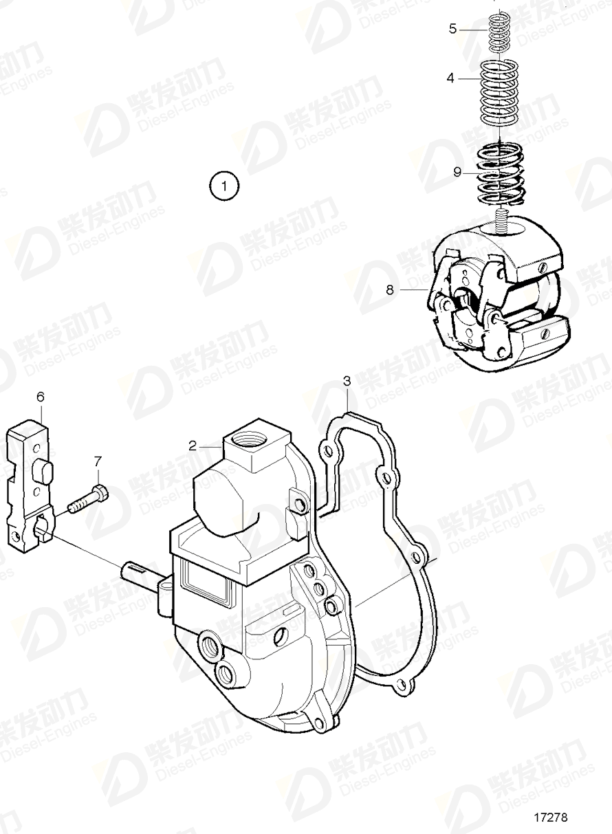 volvo penta Spring 243085 Drawing volvo penta Spring 243085 Drawing